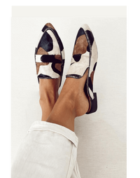 Zoey | Chic Statement Patterned Slingback Loafers