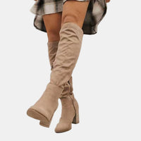 Camilla | Stretch Over-The-Knee Block Heel Boots