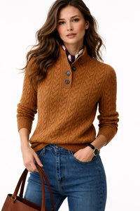 Marilyn | Sophisticated Cable Knit Turtleneck Sweater