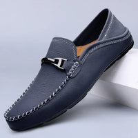 Samuel | Classic Stitch-Detail Driving Loafers