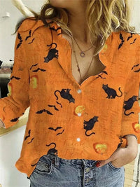 Kinsley | Cozy Lightweight Halloween Blouse