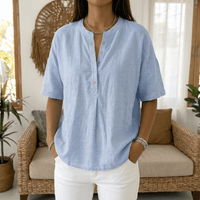 Remi | Effortless Style Henley Blouse