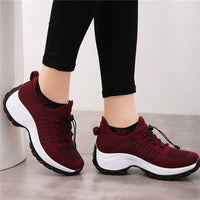 Marivelle | Women's Orthopedic Cushioned Lace-Up Platform Sneakers