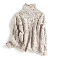 Davina | Cozy And Refined Cable Knit Turtleneck Sweater