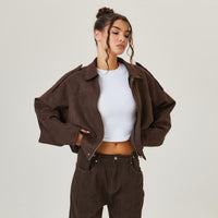 Simira | Stylish Oversized Leather Jacket