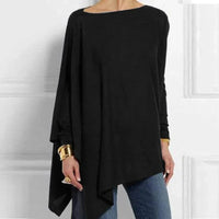 Clara | Women's Oversized Soft-Knit Asymmetric Tunic Tops