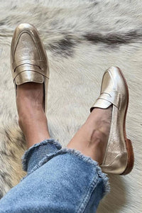 Catalina | Metallic Loafers – Elegant Everyday Style for Women