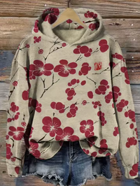 Freya | Cozy And Expressive Floral Jacquard Hoodie