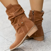 Mariela | Chic Slouchy Faux Suede Knee High Boots