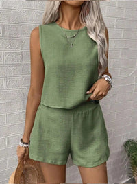 Juliet | Sleeveless Top and Shorts Two-Piece Set