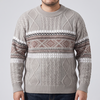 Ethan | Cozy Cable Design Nordic Knit Sweater