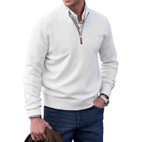 David | Refined Quarter-Zip Knitted Sweater