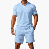 Robert | Summer Polo Shirt and Shorts Set for Men
