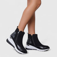 Elowira | Women's Orthopedic Wedge Ankle Boots with Side Zipper