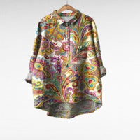 Natalie | Retro Collar Long Sleeve Blouse