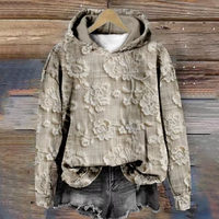 Sara | Cozy And Stylish Floral Jacquard Hoodie