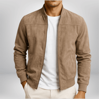Richard | Elegant Modern Cut Men's Leather Bomber Jacket