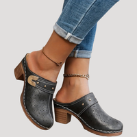 Ariana | Classic Block Heel Clogs for Women