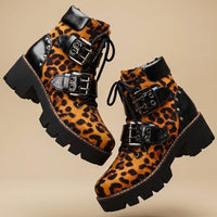 Eliana | Bold Presence And Premium Buckle Ankle Boots