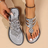 Soraya | Stylish T-Strap Flat Slip-On Sandals