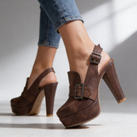 Aria | Women's Platform Block Heel Slingback