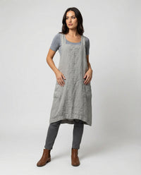 Zara | Breathable Cotton Criss-Cross Apron Dress