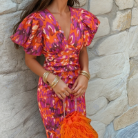 Alice | Women's Printed Wedding Guest Dress