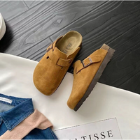 Jasper | Suede Clogs - Adjustable Buckle, Unisex Comfort
