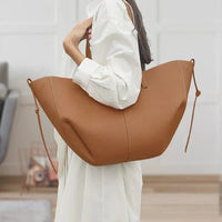 Sabrina | Oversized Vintage PU Leather Tote Bag