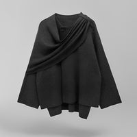 Ariella | Sophisticated Asymmetrical Shawl Cape Coat