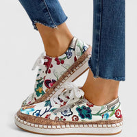 Elena | Comfortable And Stylish Floral Sneakers