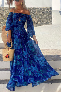 Zoey | Women's Floral Off-Shoulder Wedding Guest Dress