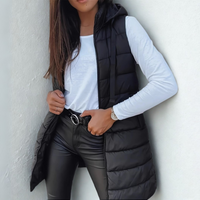 Luna | Lightweight Hooded Long Puffer Vest