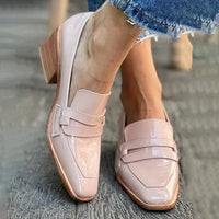 Aliyah | Comfortable Patent Leather Penny Style Loafers