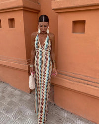Catalina | Elegant Boho Crochet Summer Wedding Guest Dress