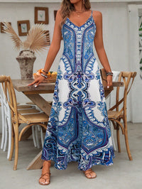 Eliza | Boho Paisley Print Maxi Dress