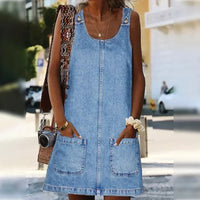 Mia | Lightweight and Comfortable Sleeveless Summer Denim Dress