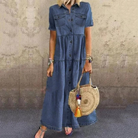 Amelia | Timeless And Lightweight Maxi Denim Dress