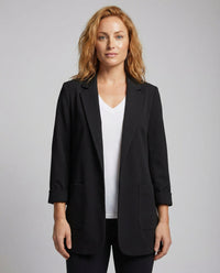 Arely | Elegant Tailored Longline Open Blazer