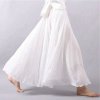 Elyse | High-Waisted Flowing Boho Maxi Skirt