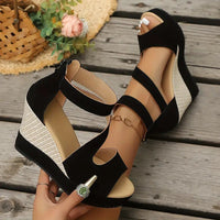 Ashlyn | Evangeline Elegant Platform Wedge Sandals