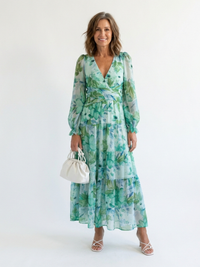 Arya | Elegant Floral Maxi Dress for Graceful Summer Style