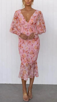 Ayla | Vibrant Floral Wedding Guest Dress