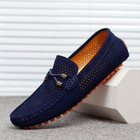 Noah | Breathable and Comfortable Perforated Leather Loafers