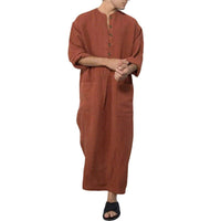 Enzo | Relaxed-Fit Linen Thobe Jubba