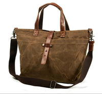 Liam | Rugged Waxed Canvas Tote Bag