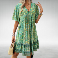 Azelia | Women's Summer Boho Paisley Mini Dress