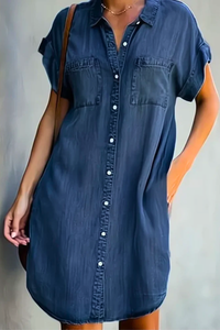 Clara | Sculpting And Comfortable Women's Denim Dress