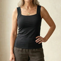 Ophelia | Comfortable And Supportive Square-Neck Tank Top