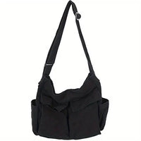 Lena | Vintage Multi-Pocket Canvas Tote Bag
